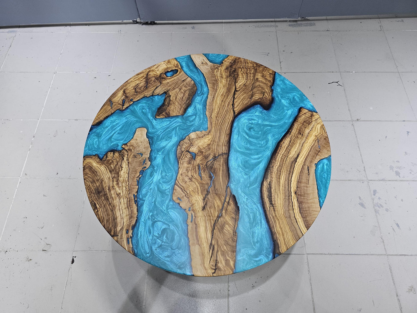 Wooden Epoxy Round Dining Table,Dining Room Epoxy Table,Wooden Epoxy Coffee Table,Custom Order Dining Table