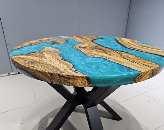 Olive Wood Epoxy Table